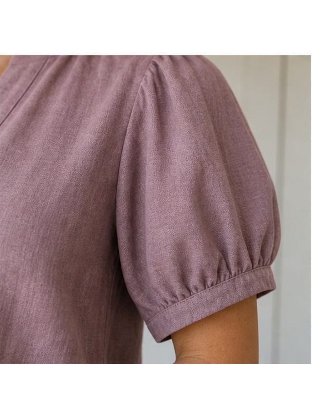 Mauve Ruffle Blouse - Picture 5 of 6
